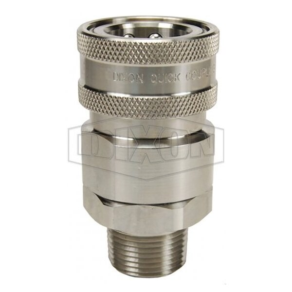 Dixon 3/4 in H-STYLE CPLR, 3/4 MNPTF, 316SS 6VM6-SS - main